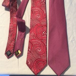 2 Countess Mara Ties 100% Silk High Quality